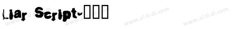 Liar Script字体转换